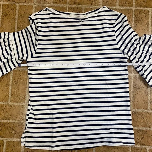 NWT Ellison striped bell sleeve top - Picture 8 of 9